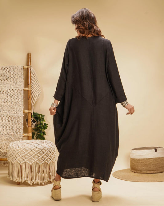 Boho dress in black