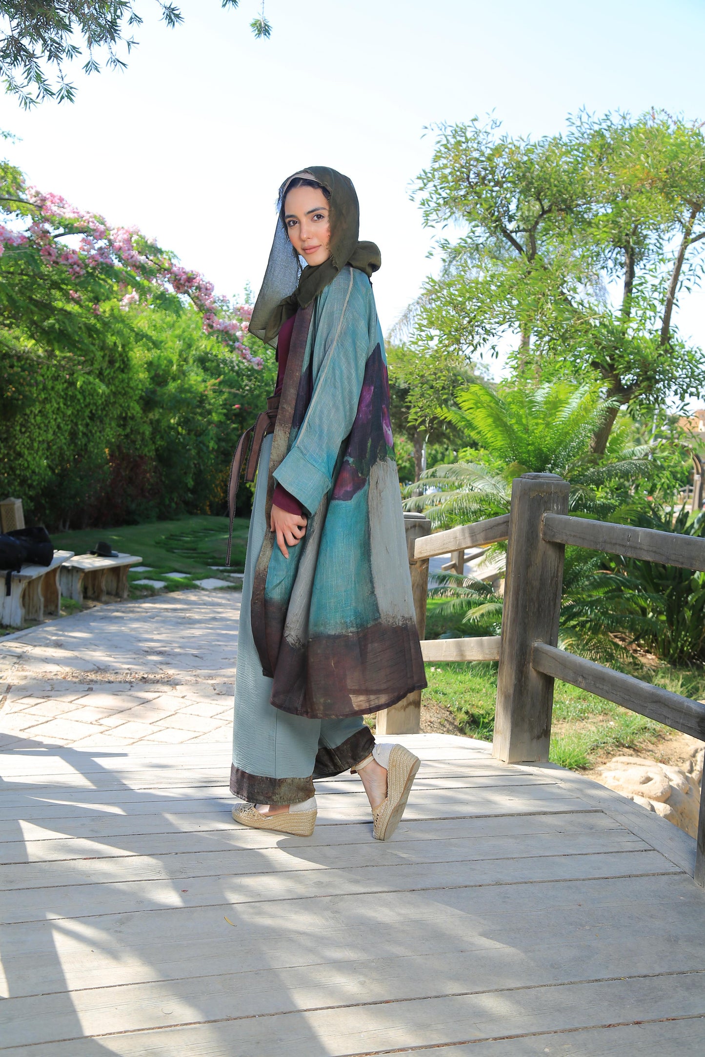 The Purple Flower Kimono