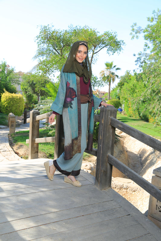 The Purple Flower Kimono