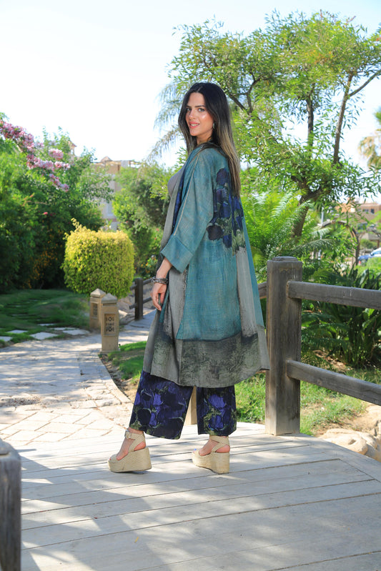 The Blue Flower Kimono