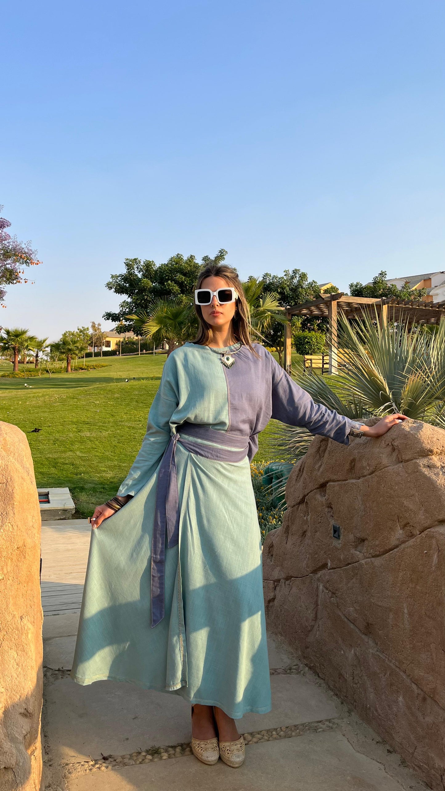 Lavender Skirt Set
