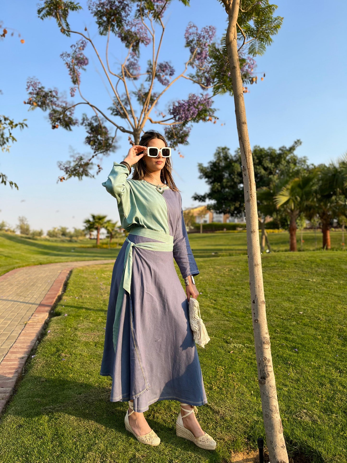 Lavender Skirt Set