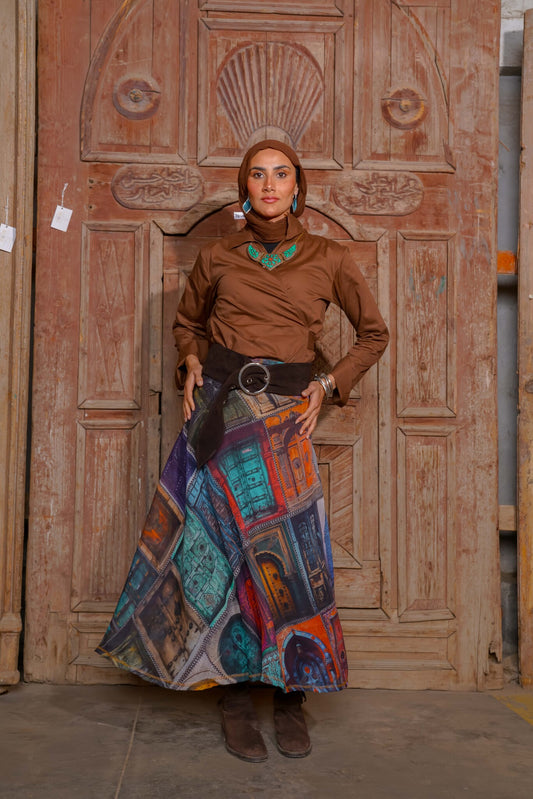 The Old Egyptian Doors - Skirt
