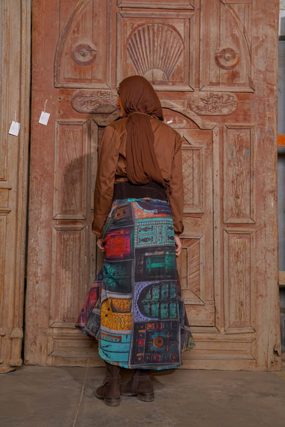 The Old Egyptian Doors - Skirt