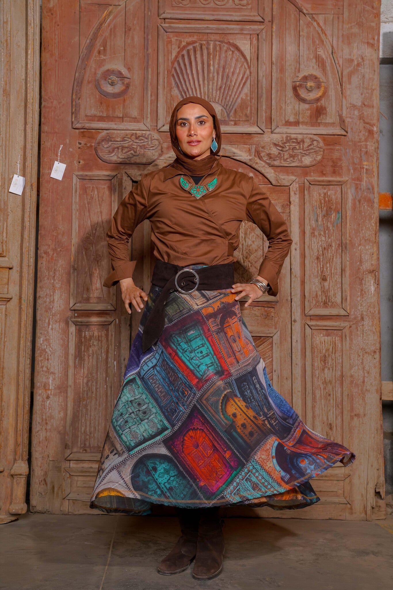 The Old Egyptian Doors - Skirt