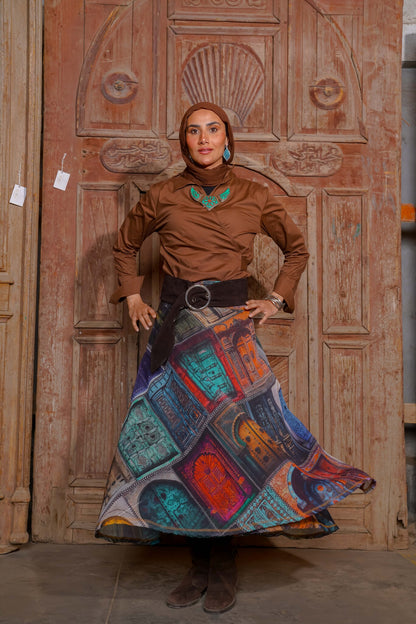 The Old Egyptian Doors - Skirt