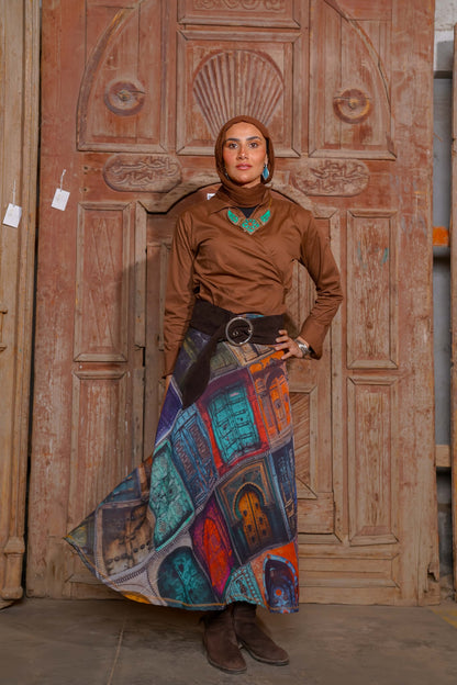 The Old Egyptian Doors - Skirt