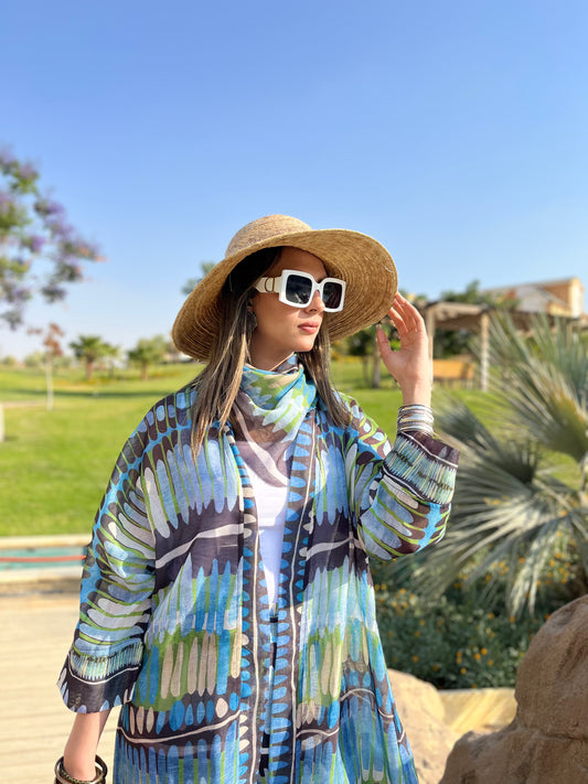 the blues kimono