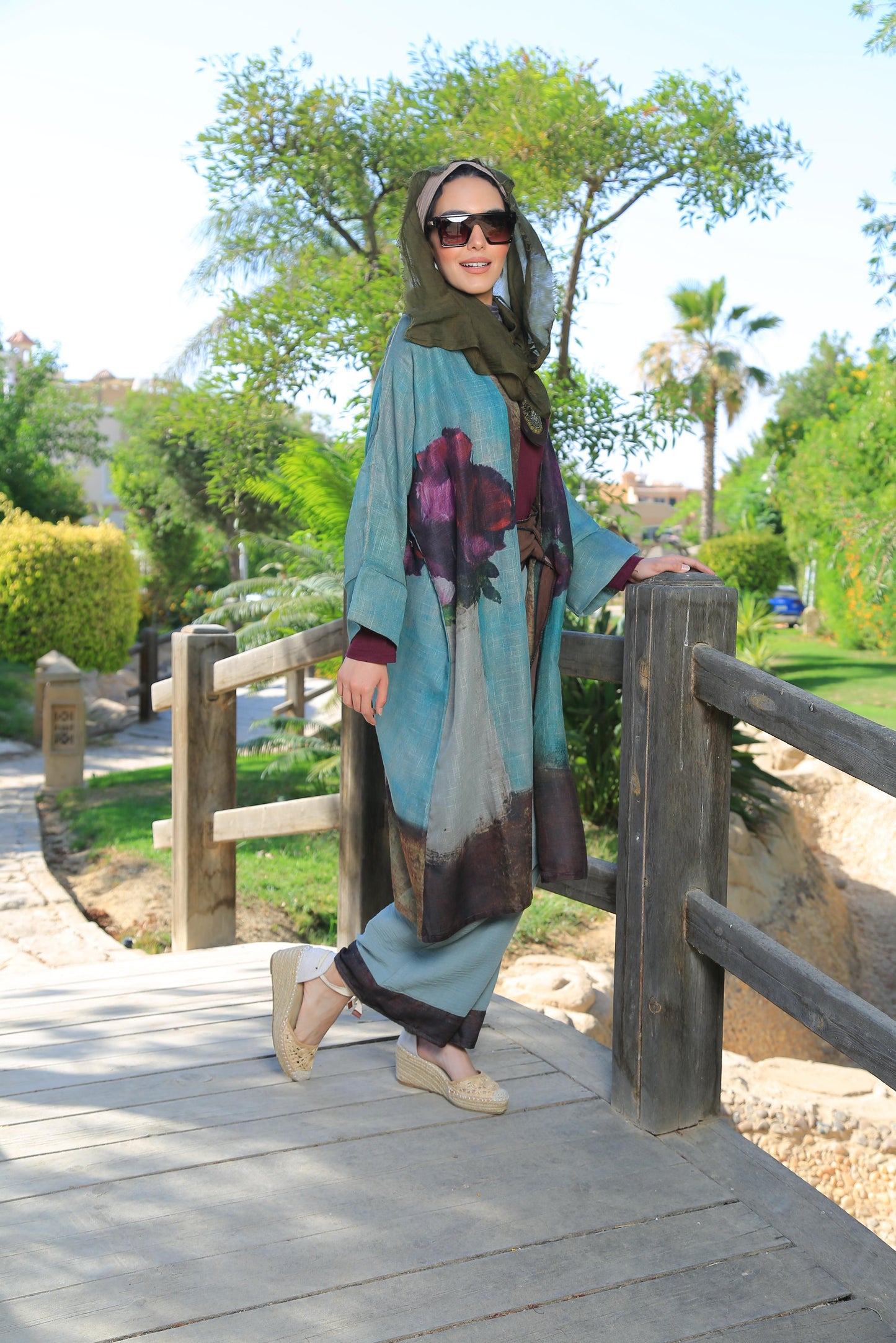The Purple Flower Kimono