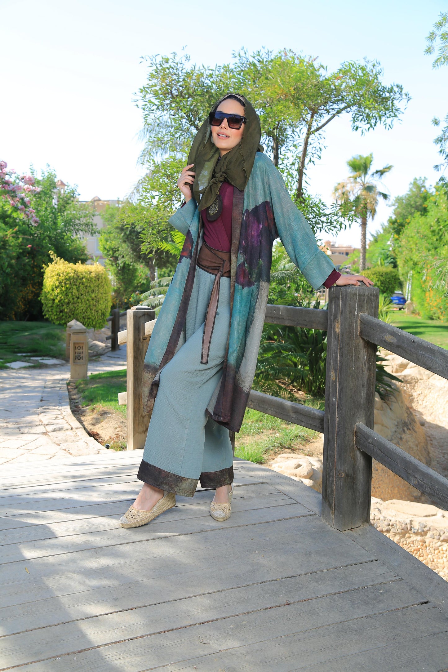 The Purple Flower Kimono