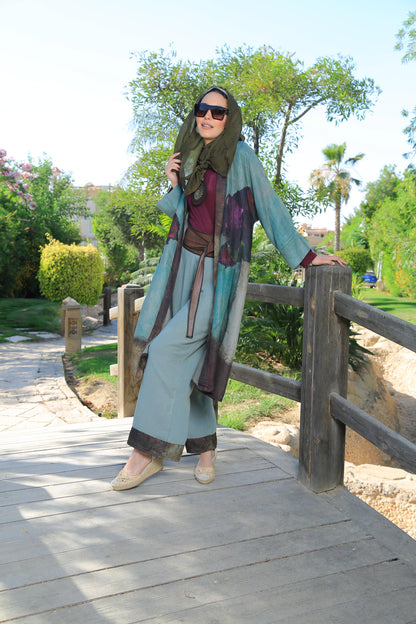 The Purple Flower Kimono