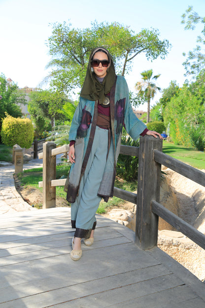The Purple Flower Kimono