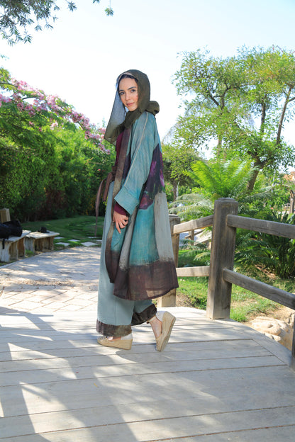 The Purple Flower Kimono