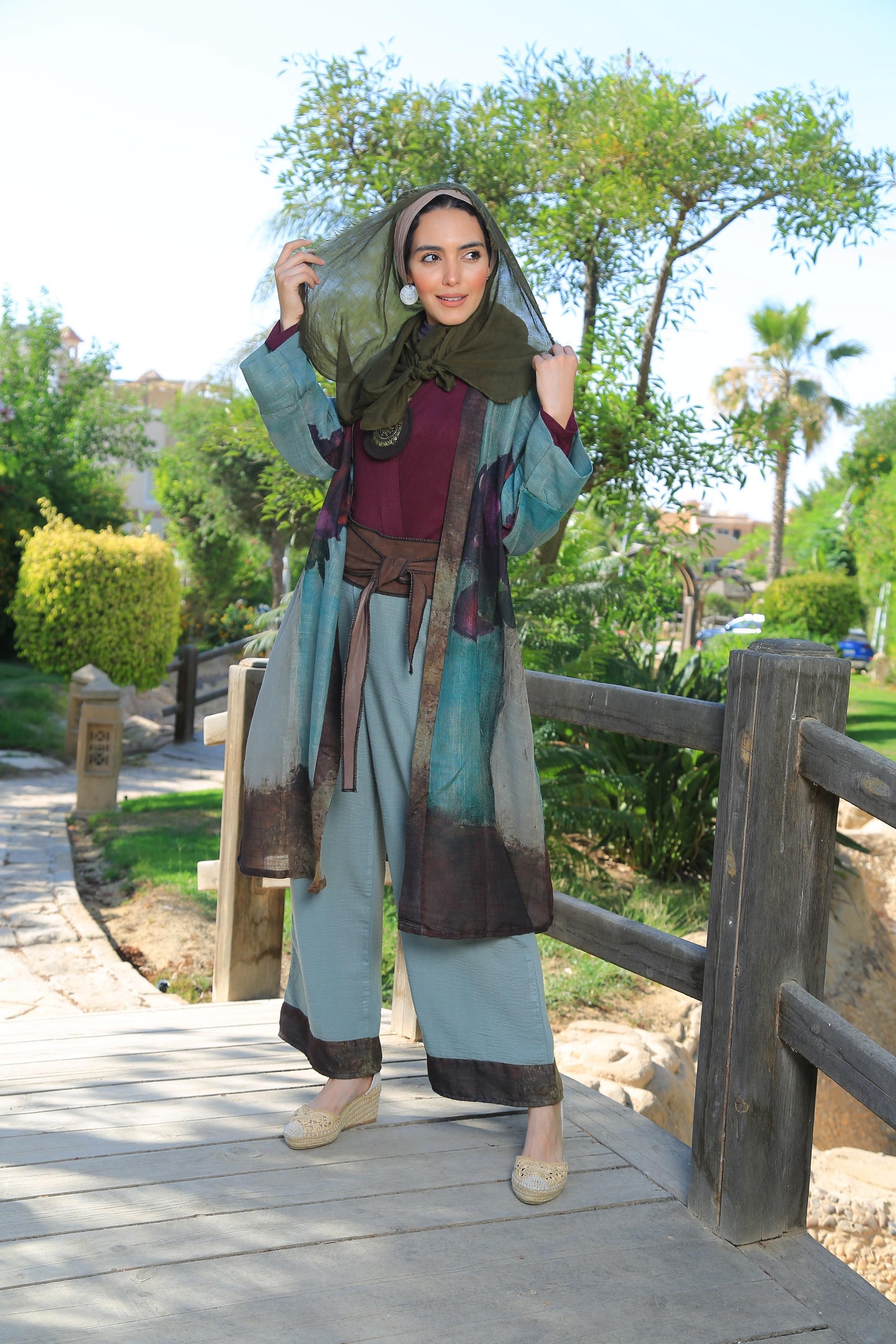 The Purple Flower Kimono