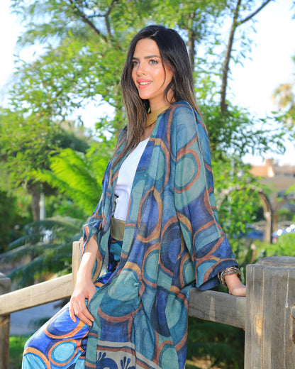 The Blue Bubble Kimono