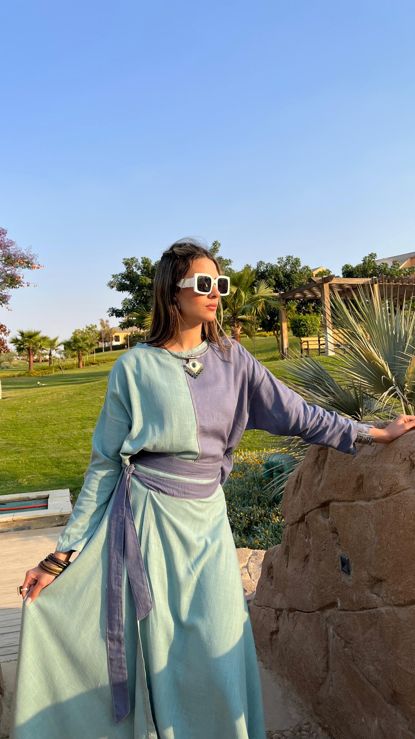 Lavender Skirt Set
