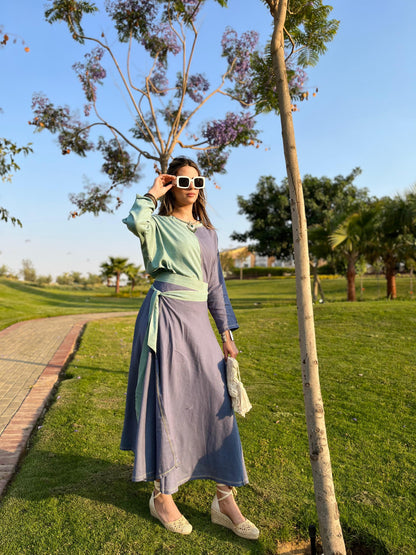 Lavender Skirt Set